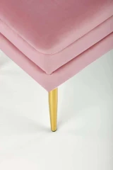 VELVA ławka różowy/złoty