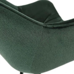 Designové křeslo, zelená Velvet látka, FEDRIS