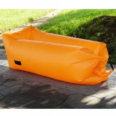 Nafukovací sedací vak/lazy bag, oranžová, LEBAG