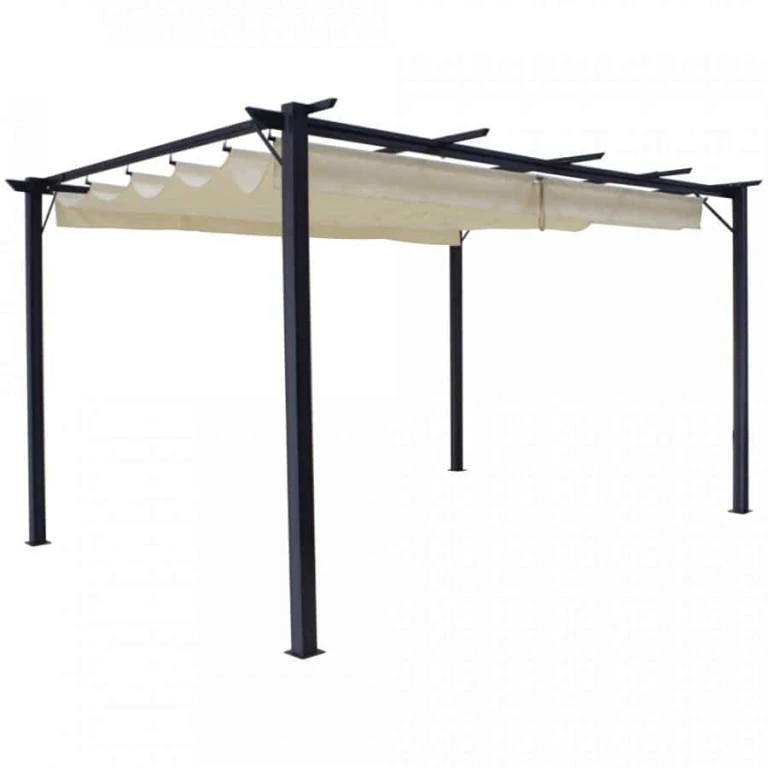 Pergola PEPY BASIC - hliník grafit / smetanová