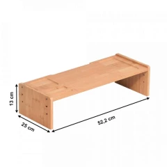 Podstavec pod monitor, bambus, přírodní, ELARO TYP 3