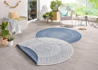 Hanse Home kusový koberec Twin-Wendeteppiche 103104 creme blau