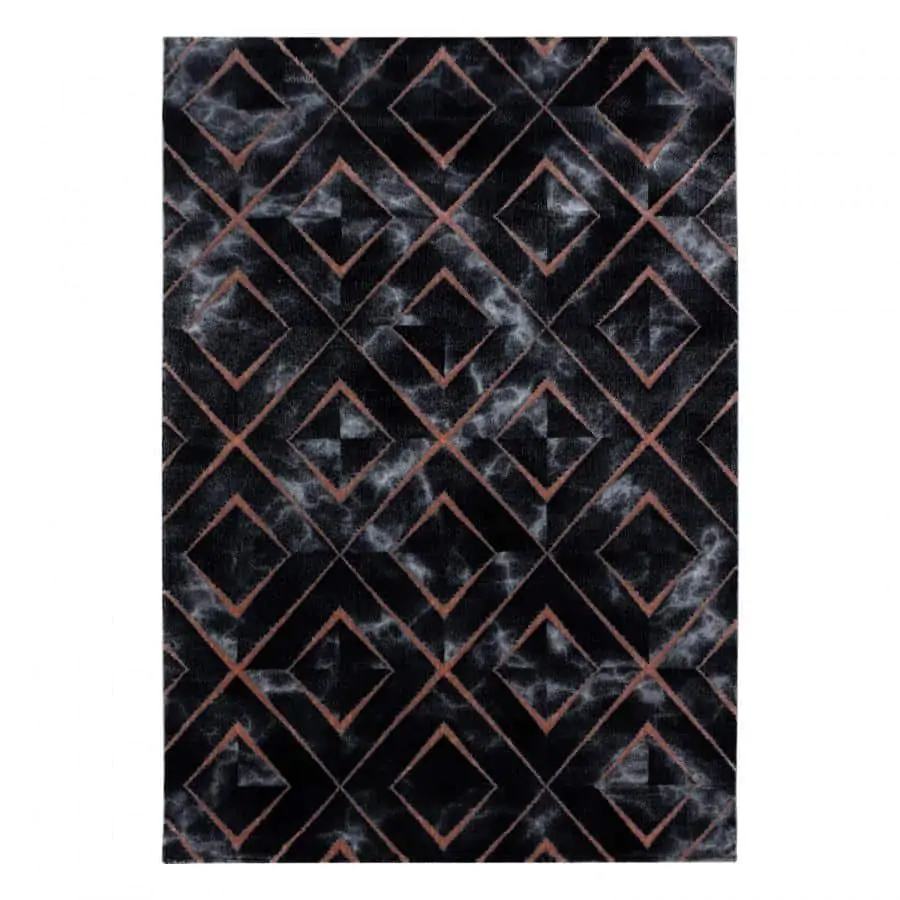 Ayyildiz Kusový koberec Naxos 3812 hnědá/černá 80x150 cm