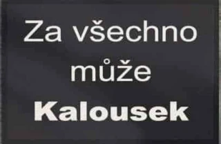 Rohožka Babiš Za všechno může Kalousek 40x60 cm č.1