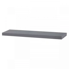 Nástěnná polička 90 cm, šedá - vysoký lesk P-013 GREY č.1