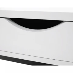 Příruční/noční stolek VIRED - bílá/černá č.4