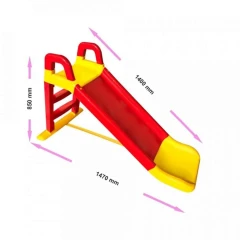 Dětská plastová skluzavka červeno-žlutá SK3T0886