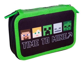 Školní penál třípatrový Minecraft Time to mine PEBH1039