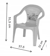 Dětský plastový stoleček s židlemi zelený DS3T0884