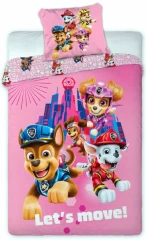 Dětské povlečení Paw Patrol the Movie - růžová 140x200 cm POFA1100