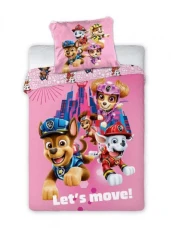 Dětské povlečení Paw Patrol the Movie - růžová 135x100 cm POFA1104