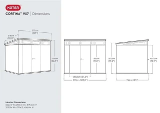 CORTINA domek 9x7