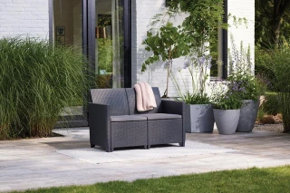 CLAIRE 2 SEATERS SOFA - grafit