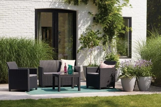 CLAIRE 2 SEATERS SOFA set - grafit